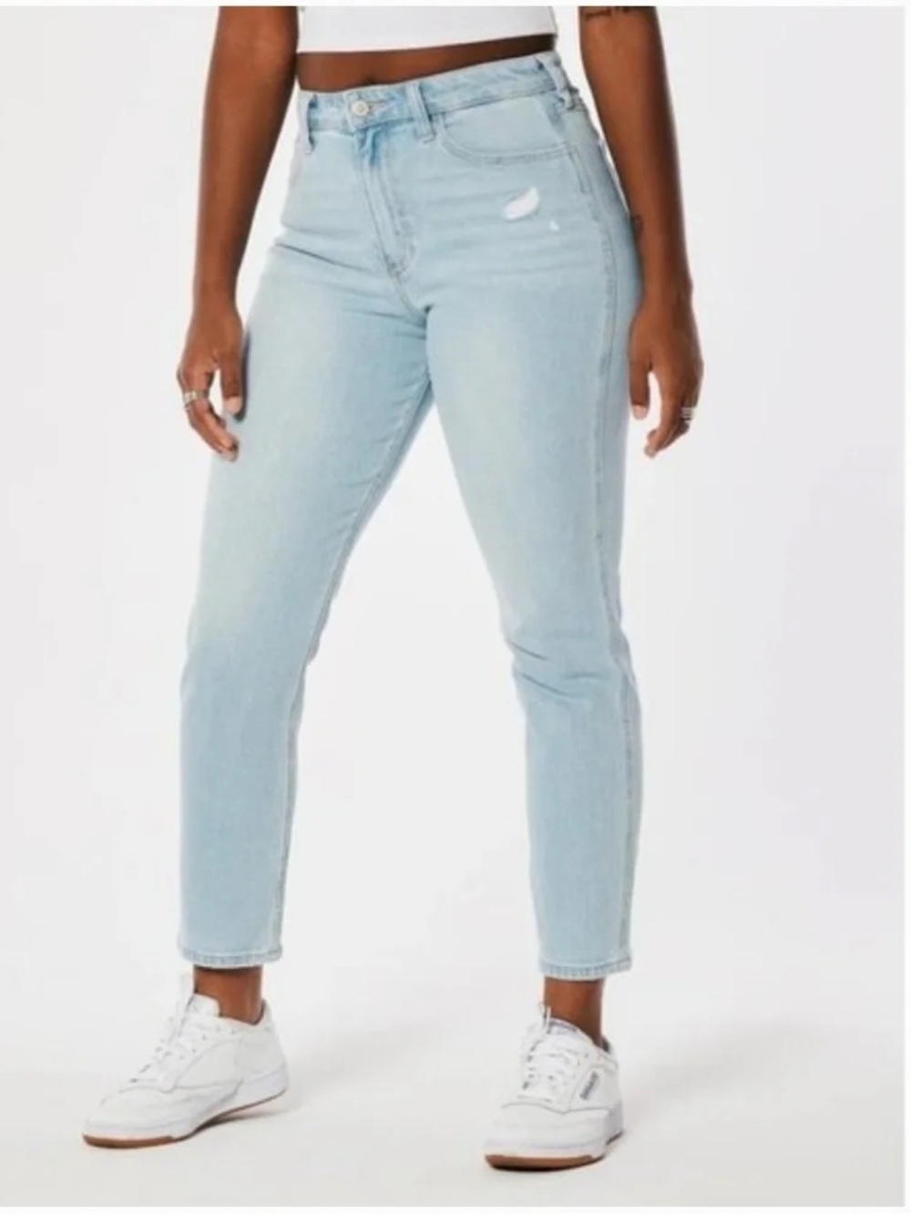 Hollister Light Blue Curvy High-Rise Jeans